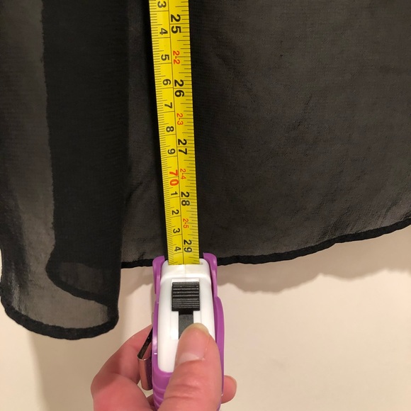 EUC Disney's  [D-Signed] High Low Black Zipper Skirt - Elastic Waistband! - Picture 6 of 9